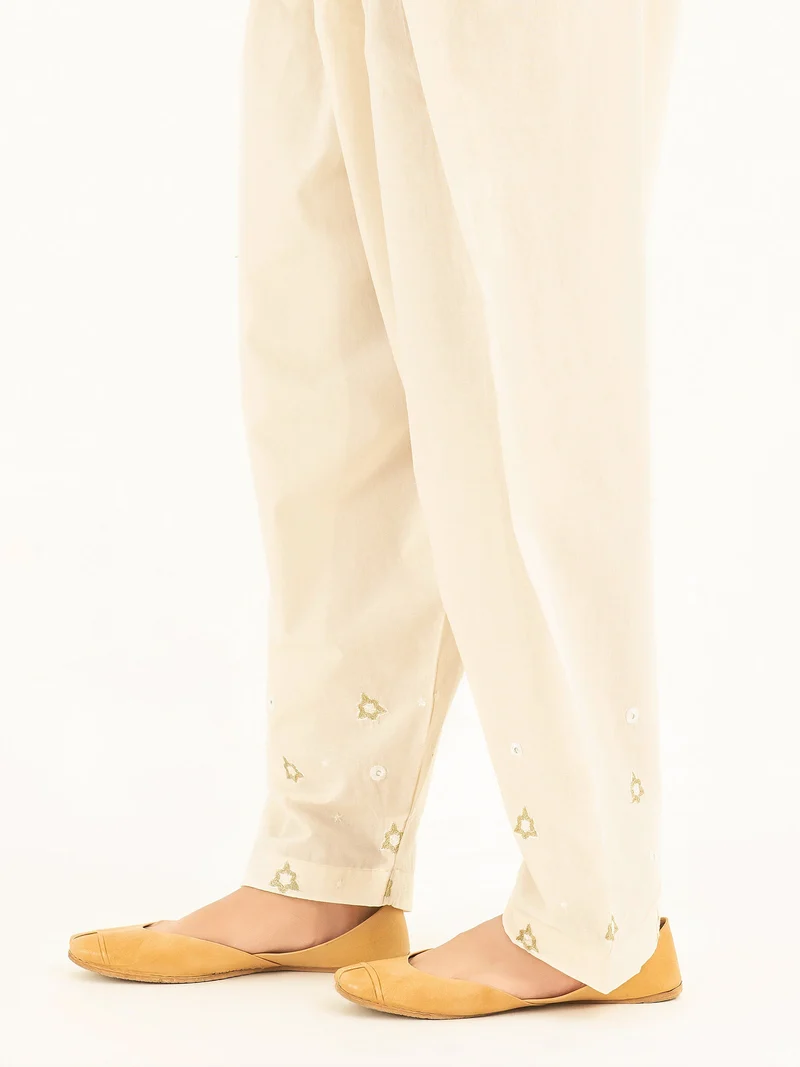 Embroidered Cambric Shalwar