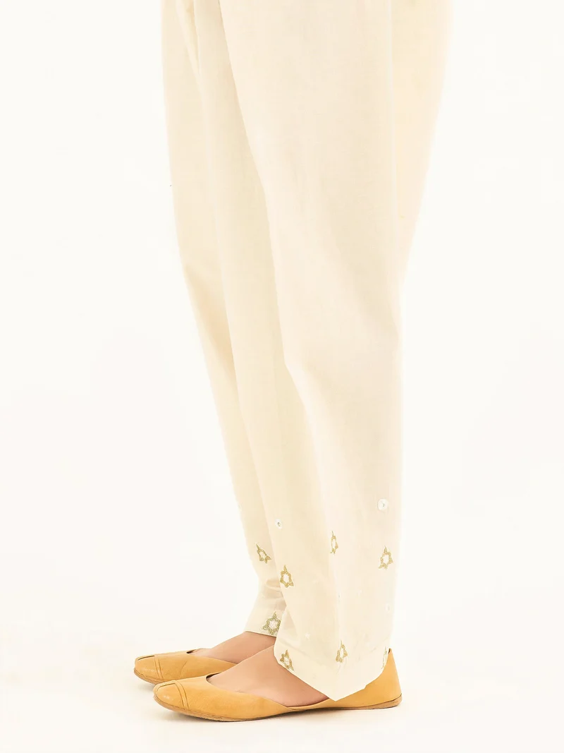 Embroidered Cambric Shalwar