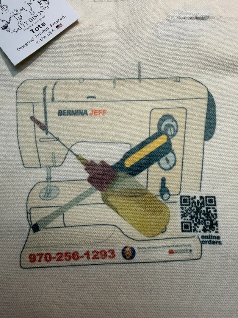 Bernina Jeff canvas tote bag