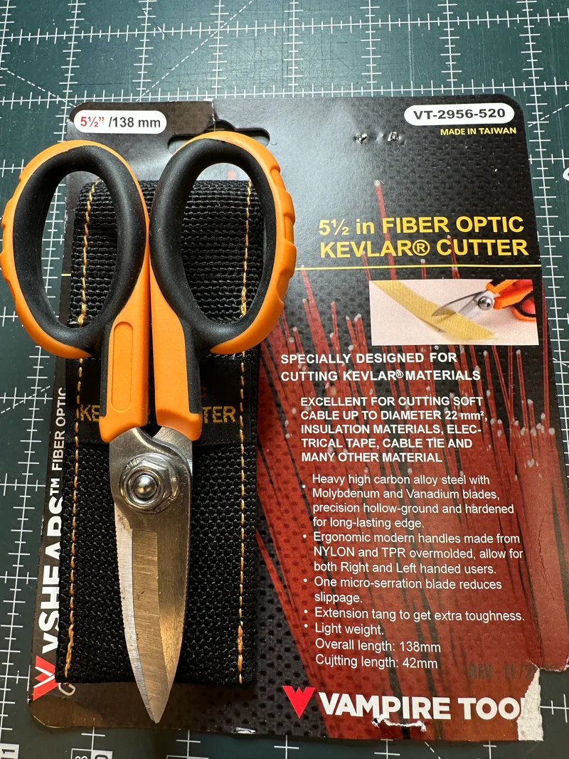 Scissors Kevlar Optic fiber cutter