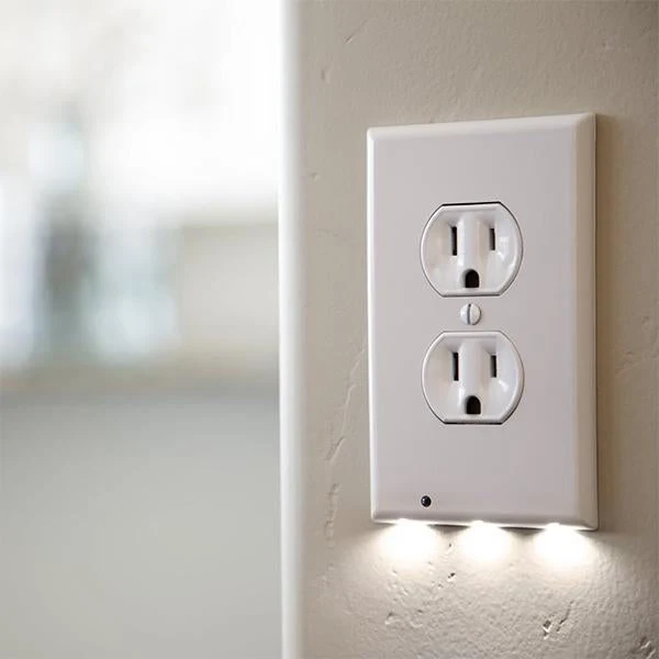 Plug Cover with LED Sensor Night Light