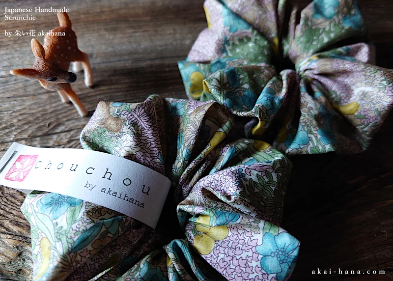 Japanese Handmade Scrunchies, Flowers and Berries ⦿scjf0055