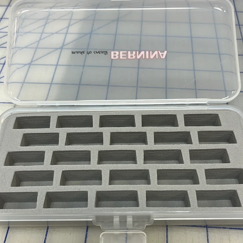 Jumbo bobbin empty case fits all black bobbins 4 5 7 8 series safe foam insert B19
