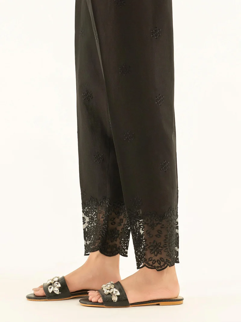 Embroidered Cambric Trousers
