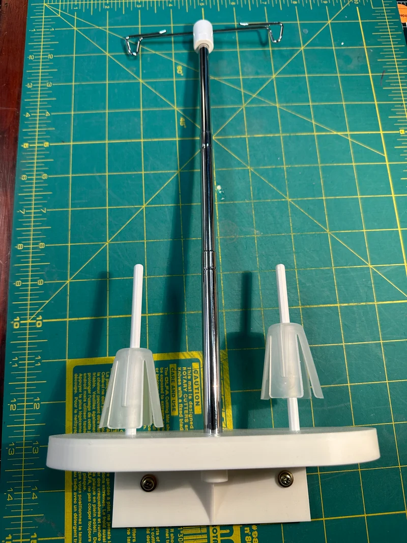 Spool stand fits Bernina 4,5,7,990 models holds two spools any size