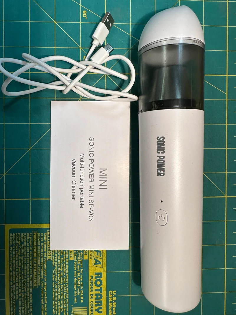 Vacuum Mini Sonic Power White in stock