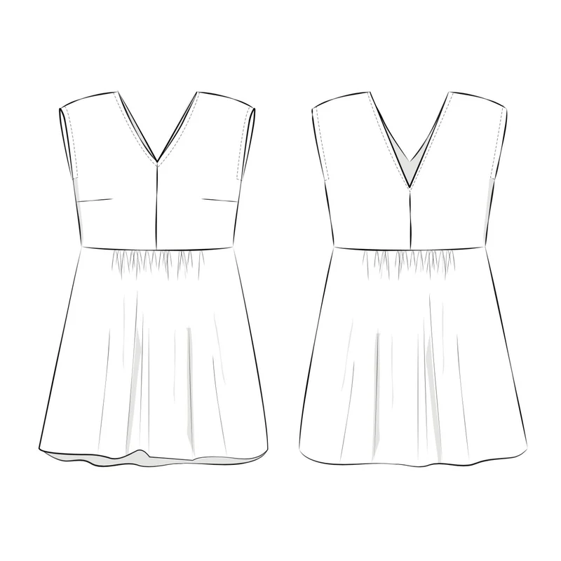 Kleid Vacances Schnittmuster Ebook