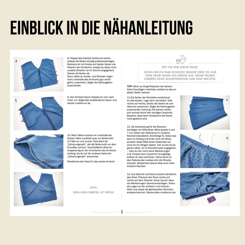 Kleid Vacances Schnittmuster Ebook
