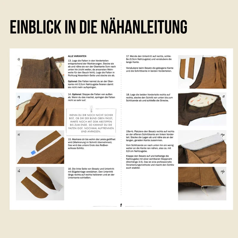 Schnittmuster Ebook Hose Meringue
