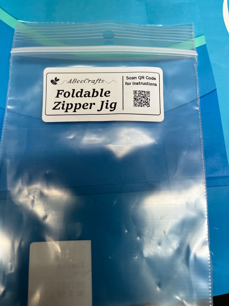 Zipper Jig Foldable used to install zipper sliders / heads on zipper tape like having a third hand.B28