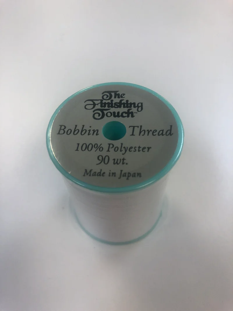 The Finishing Touch Bobbin thread 90 Wt. 1100 yards White Recommended by Jeff for embroidery bobbins Baby Locks