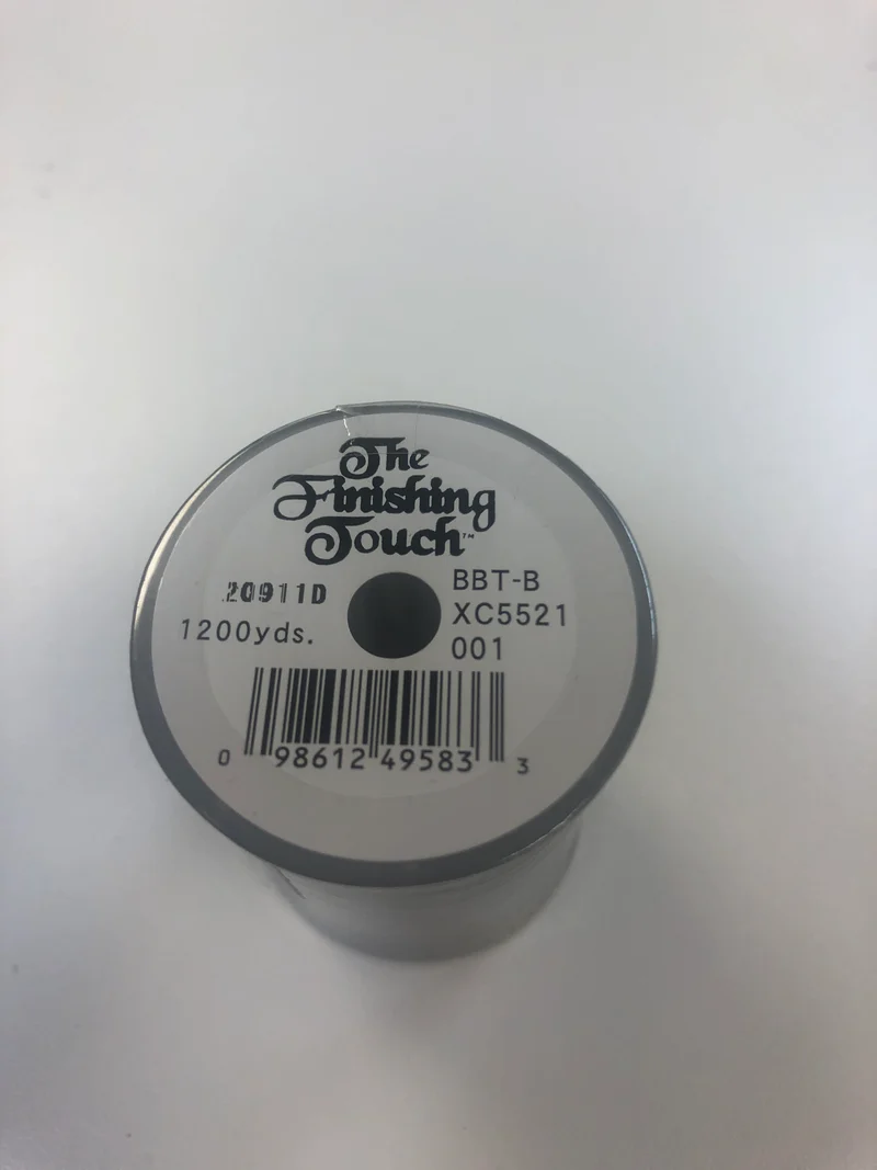 The Finishing Touch Bobbin thread 60 Wt. 1200 yards BLACK Recommended by Jeff for embroidery bobbins Bernina 7 series & Baby Locks
