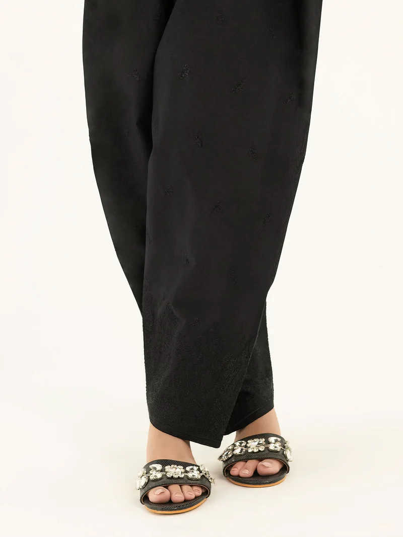 Embroidered Cambric Shalwar