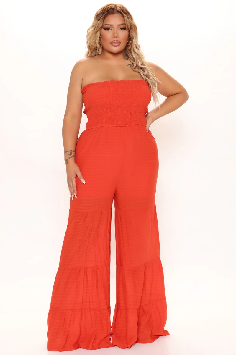 Summer Nights Jumpsuit - Orange