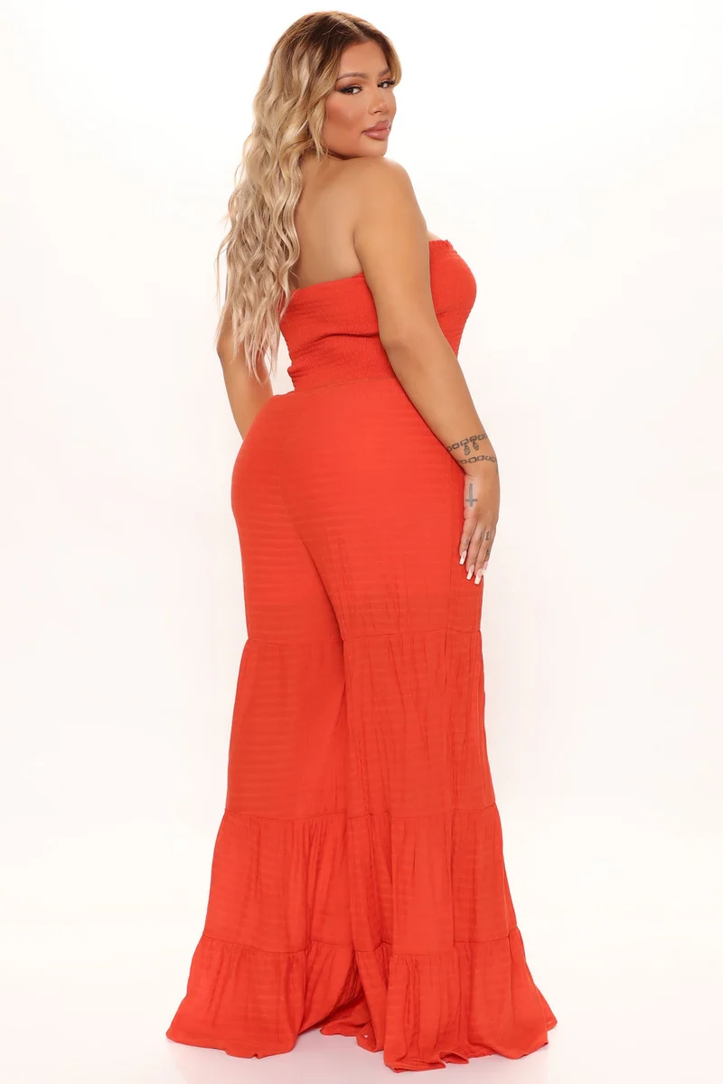 Summer Nights Jumpsuit - Orange