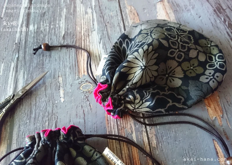 Shikibana Monyou Black, Temari Kinchaku Purse, tkjp0001
