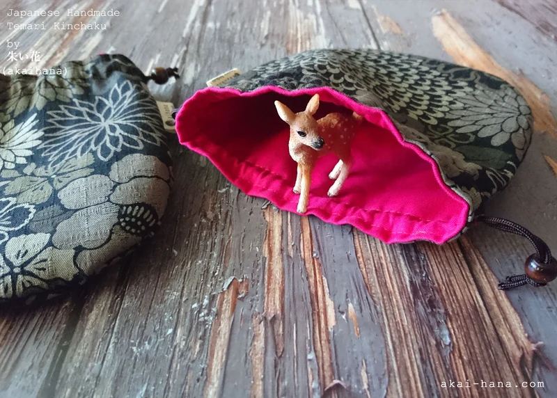 Shikibana Monyou Black, Temari Kinchaku Purse, tkjp0001