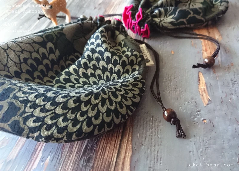 Shikibana Monyou Black, Temari Kinchaku Purse, tkjp0001
