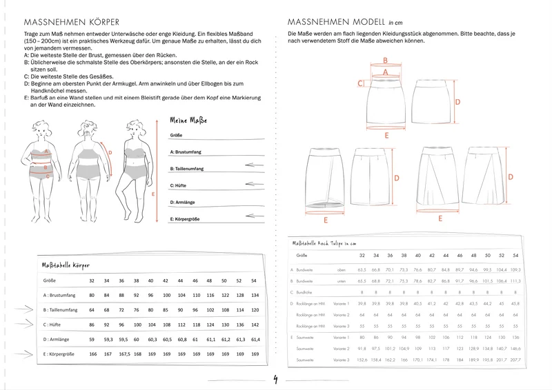 Schnittmuster Ebook Jerseyrock Tulipe