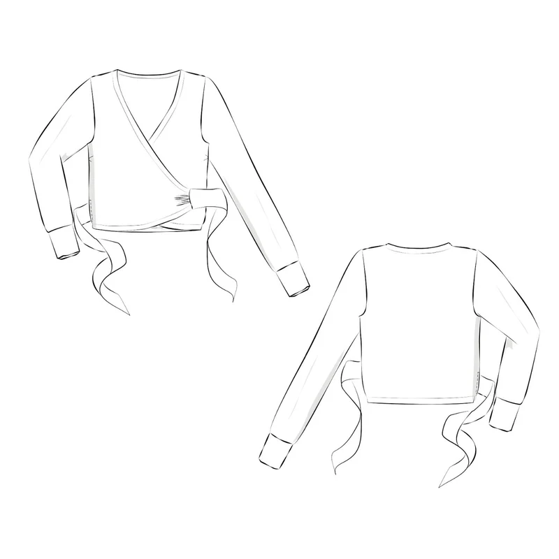 Schnittmuster Ebook Wickeljacke Douceur
