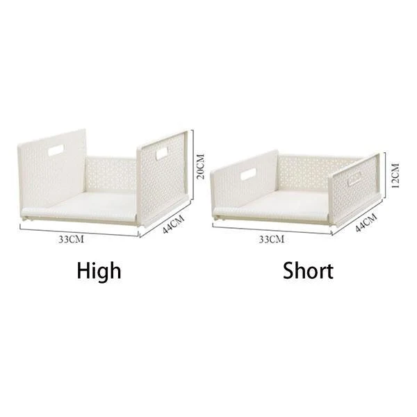 Multi-Function Collapsible Plastic Drawer Storage Organizer Basket