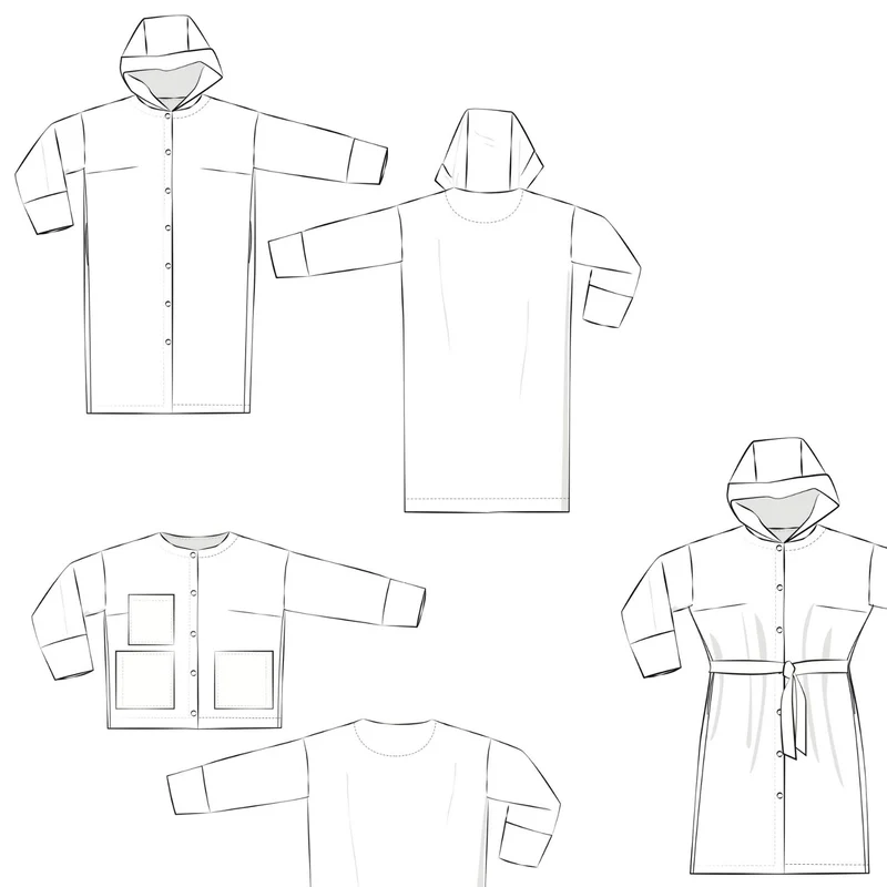 Schnittmuster Ebook Easy Mantel/Jacke Câlin