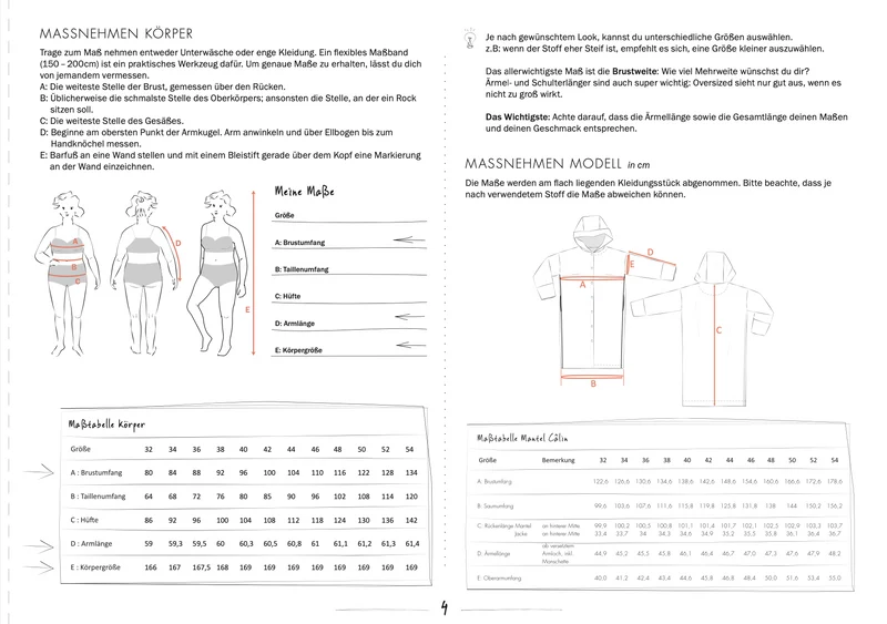 Schnittmuster Ebook Easy Mantel/Jacke Câlin