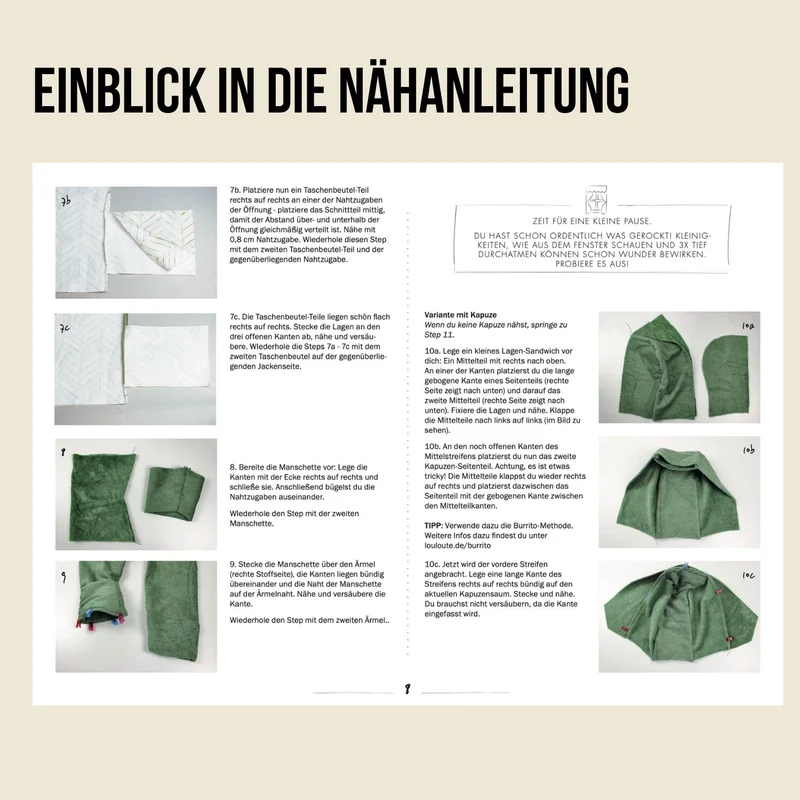 Schnittmuster Ebook Easy Mantel/Jacke Câlin