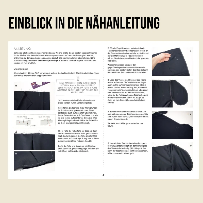 Schnittmuster Ebook Maxirock Soleil