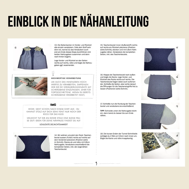 Schnittmuster Ebook Kleid/Bluse Emma