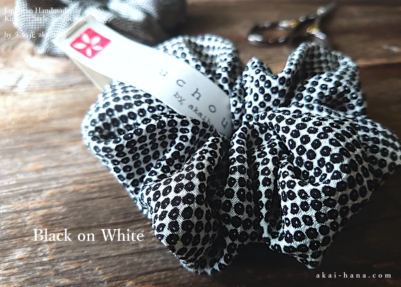 Japanese Handmade Chirimen Scrunchies, Kanoko, 2 colors ⦿scjf0110-11