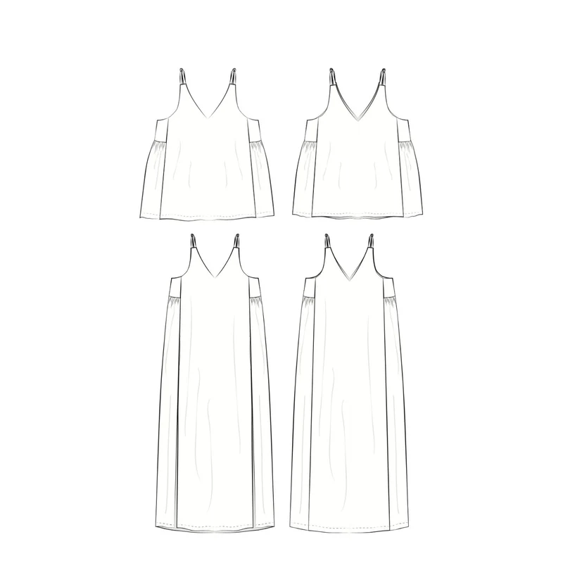 Schnittmuster Ebook Trägertop & -kleid MIMI