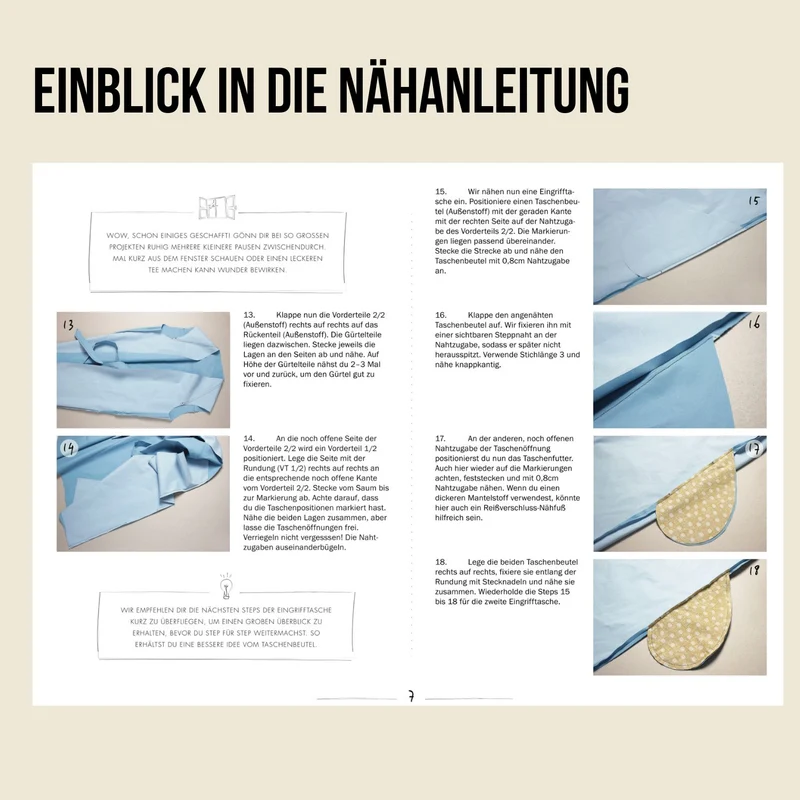 Schnittmuster Ebook Mantel Coquille