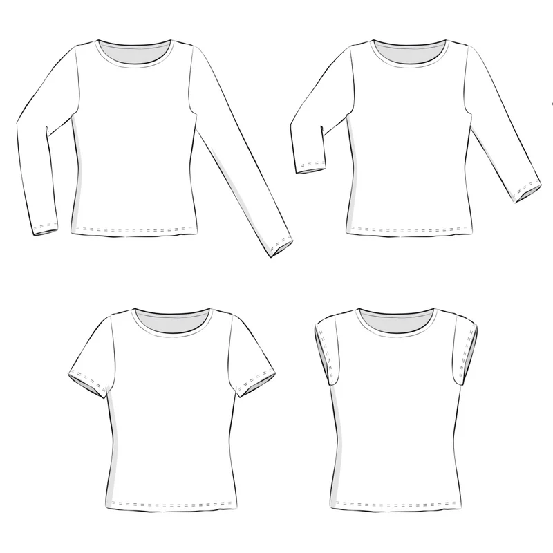 Schnittmuster Ebook Shirt/Schlauchkleid Amy