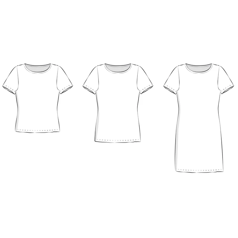Schnittmuster Ebook Shirt/Schlauchkleid Amy