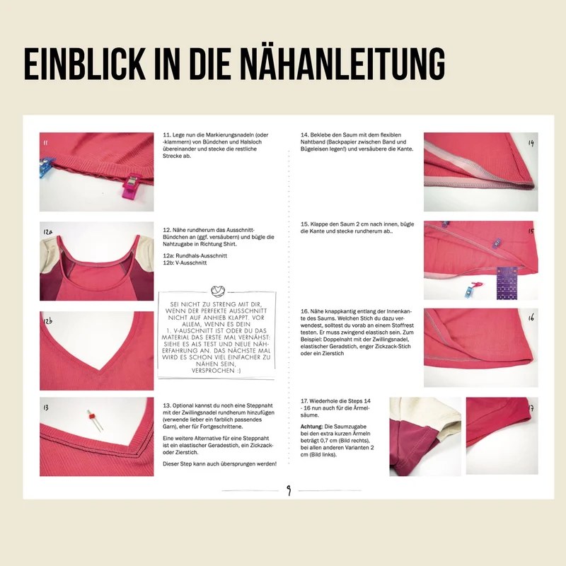 Schnittmuster Ebook Shirt/Schlauchkleid Amy