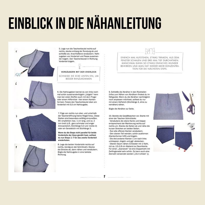 Schnittmuster Ebook Hose Réglisse