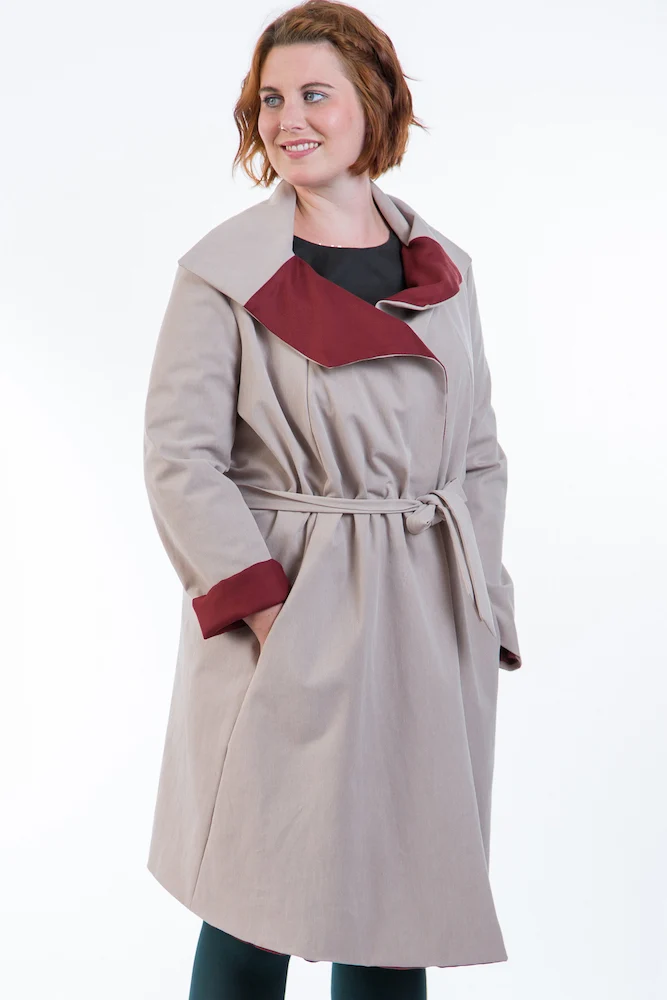 Onlinekurs "Mantel & Trenchcoat COQUILLE nähen"