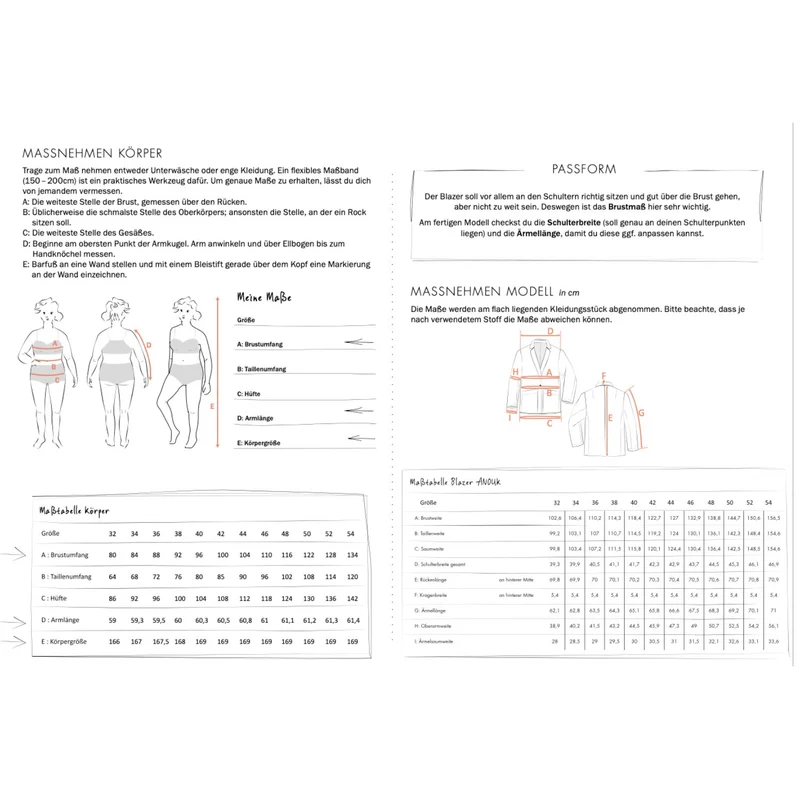 Schnittmuster Ebook Blazer ANOUK