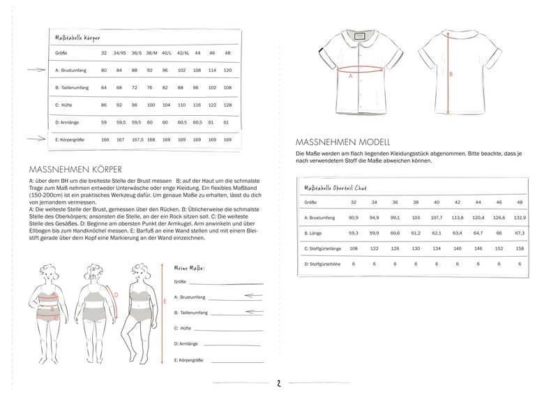 Schnittmuster Ebook Bluse Iris