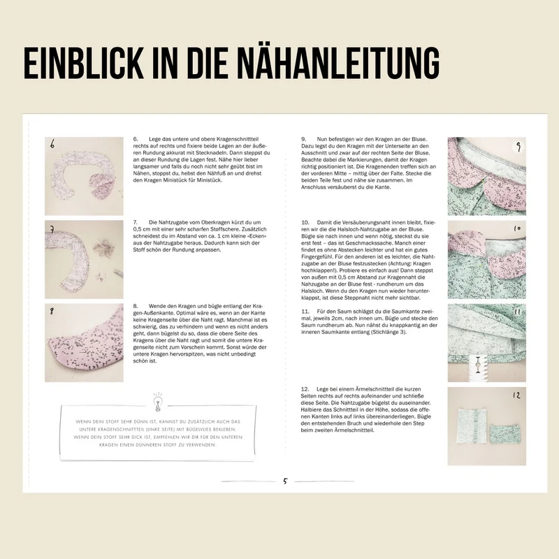 Schnittmuster Ebook Bluse Iris