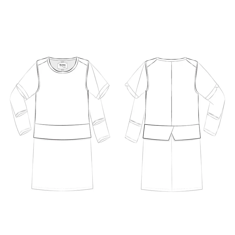 Schnittmuster Ebook Kombischnitt Kleid/Oberteil Ronja