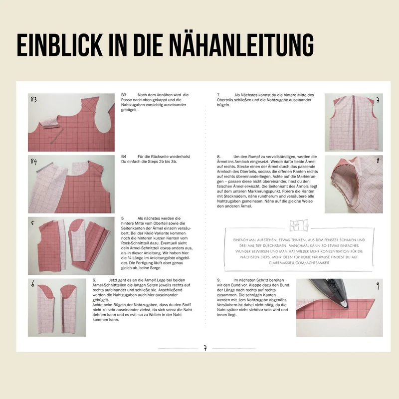 Schnittmuster Ebook Kombischnitt Kleid/Oberteil Ronja