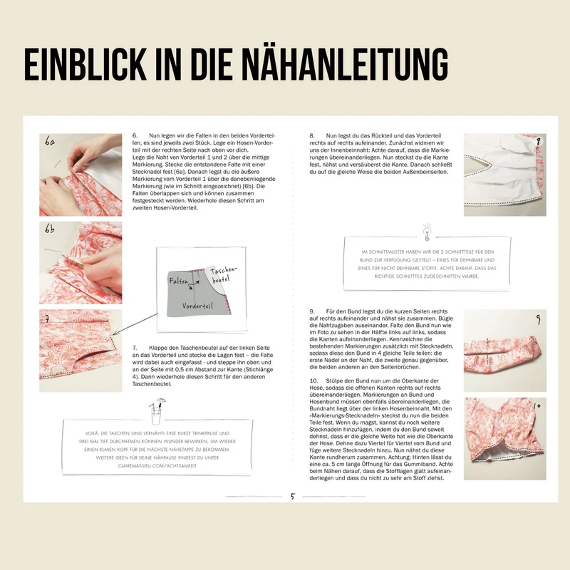 Schnittmuster Ebook Hose Courant