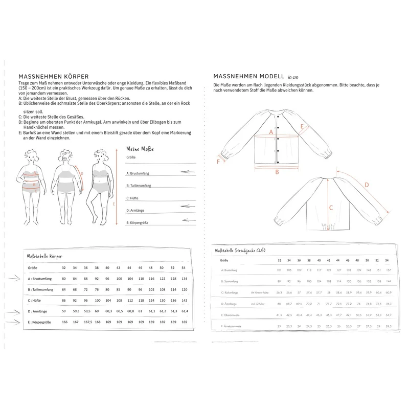 Schnittmuster Ebook Strickjacke CLÉO