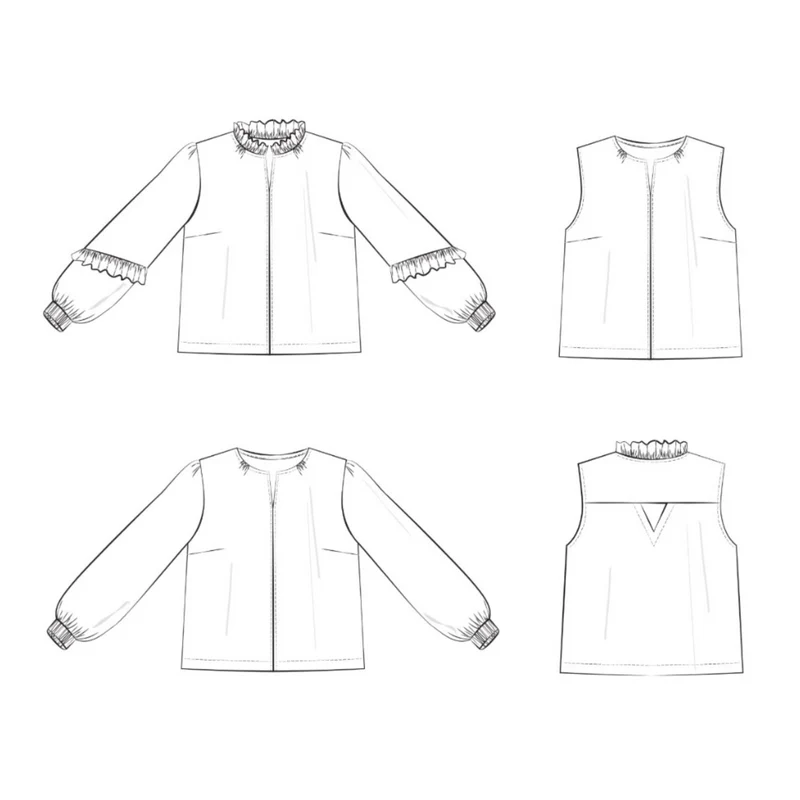 Onlinekurs "Bluse FLAIR nähen"
