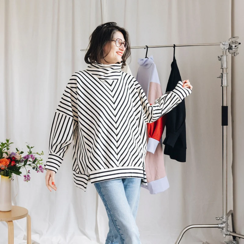 Onlinekurs "Sweatshirt & Kleid LABOUM nähen"