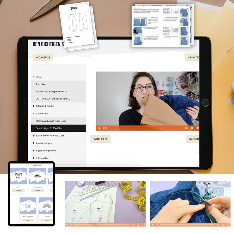 Onlinekurs "Hose LUISE nähen"