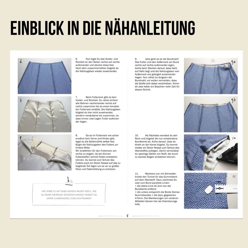 Schnittmuster Ebook Rock Hélène