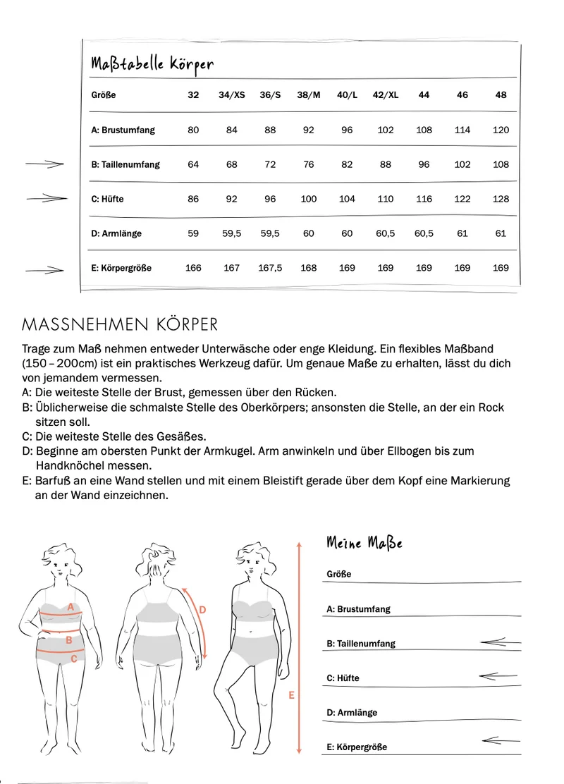 Schnittmuster Ebook Rock Croisée